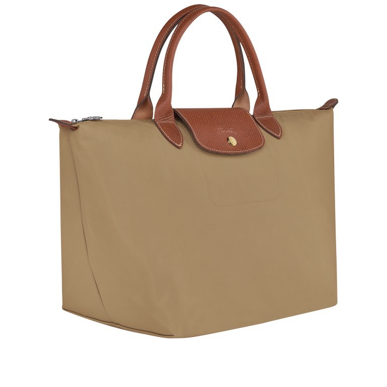 Handtasche Le Pliage Handtasche M Sand, Farbe: beige, Marke: Longchamp, EAN: 3597922208937, Abmessungen in cm: 30x28x20, Bild 2 von 4