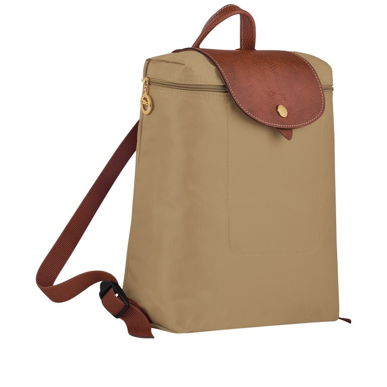 Rucksack Le Pliage Rucksack Sand, Farbe: beige, Marke: Longchamp, EAN: 3597922209316, Abmessungen in cm: 26x28x10, Bild 2 von 5