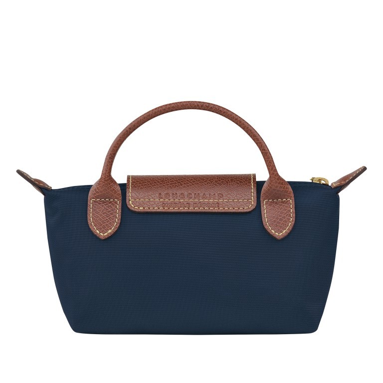 Kosmetiktasche Le Pliage Pochette Blau, Farbe: blau/petrol, Marke: Longchamp, EAN: 3597922210183, Abmessungen in cm: 17x10x5.5, Bild 3 von 5