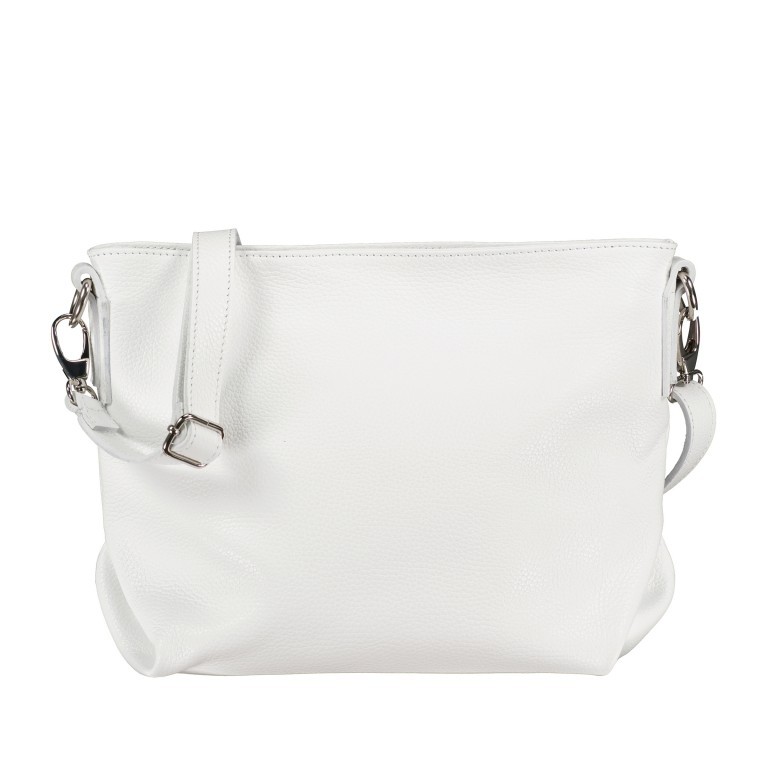 Beuteltasche Weiß, Farbe: weiß, Marke: Hausfelder Manufaktur, EAN: 4065646010741, Abmessungen in cm: 33x23x13, Bild 1 von 6