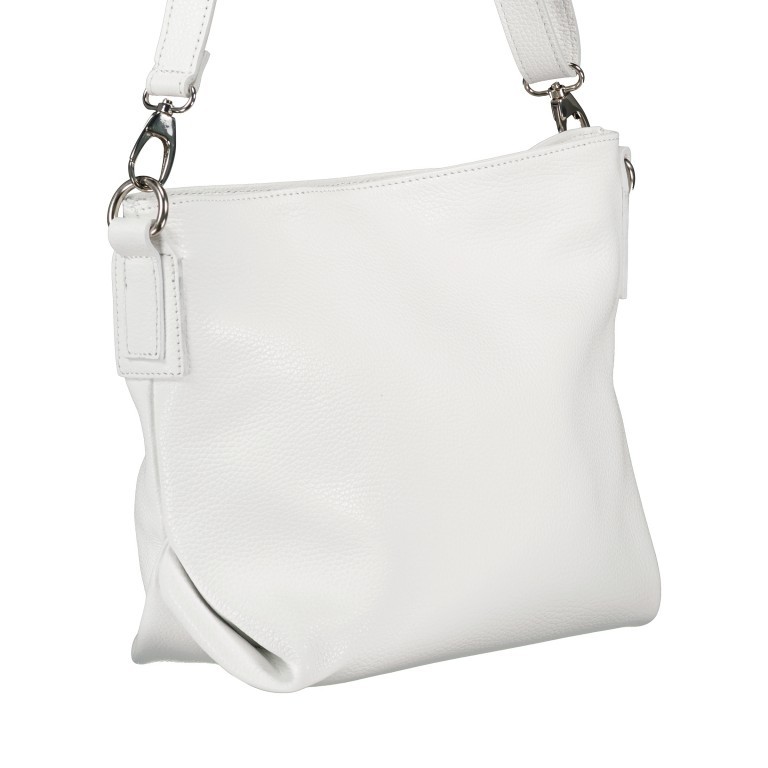 Beuteltasche Weiß, Farbe: weiß, Marke: Hausfelder Manufaktur, EAN: 4065646010741, Abmessungen in cm: 33x23x13, Bild 2 von 6
