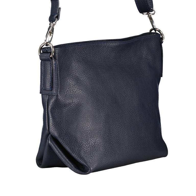 Beuteltasche Blau, Farbe: blau/petrol, Marke: Hausfelder Manufaktur, EAN: 4065646010758, Abmessungen in cm: 33x23x13, Bild 2 von 6