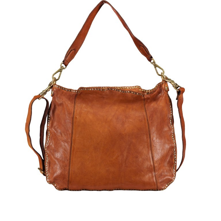 Beuteltasche Kura Cognac, Farbe: cognac, Marke: Campomaggi, EAN: 8054302978033, Abmessungen in cm: 37x33x2, Bild 1 von 7