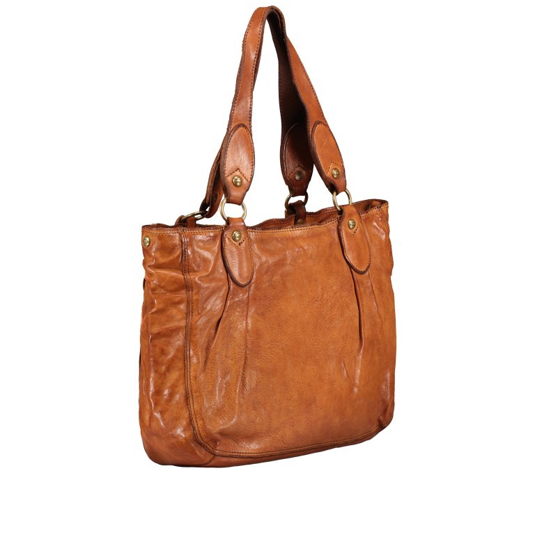 Handtasche Baltea Cognac, Farbe: cognac, Marke: Campomaggi, EAN: 8054302962810, Abmessungen in cm: 34x26x11.5, Bild 2 von 7