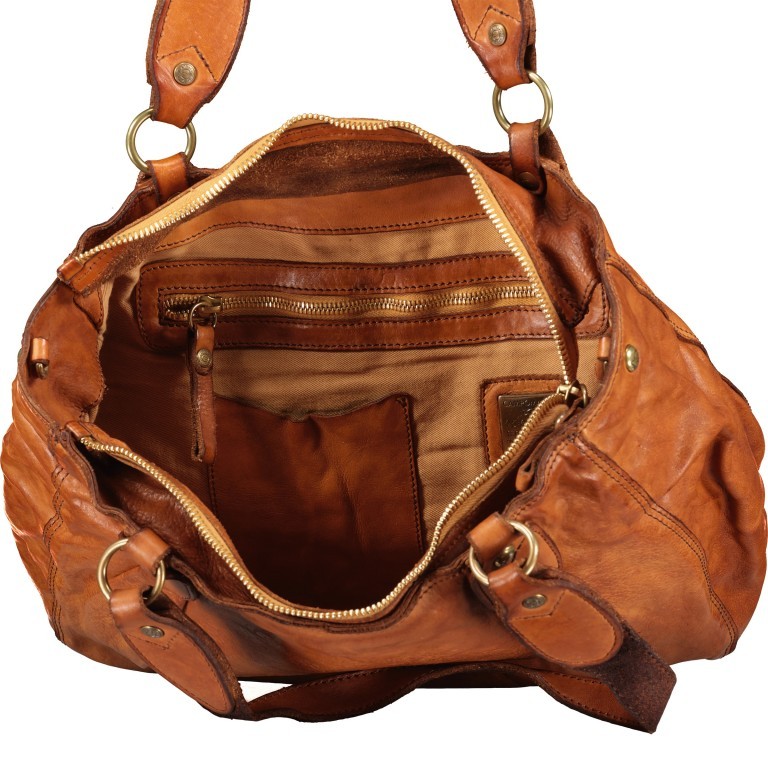 Handtasche Baltea Cognac, Farbe: cognac, Marke: Campomaggi, EAN: 8054302962810, Abmessungen in cm: 34x26x11.5, Bild 7 von 7