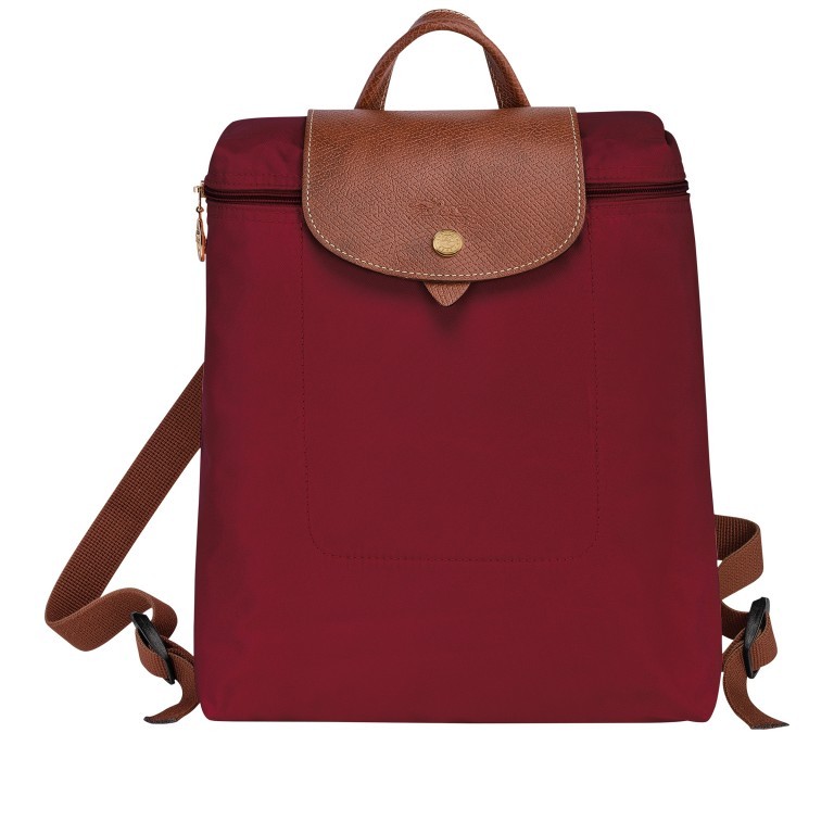 Rucksack Le Pliage Dunkelrot, Farbe: rot/weinrot, Marke: Longchamp, EAN: 3597922209347, Abmessungen in cm: 26x28x10, Bild 1 von 5