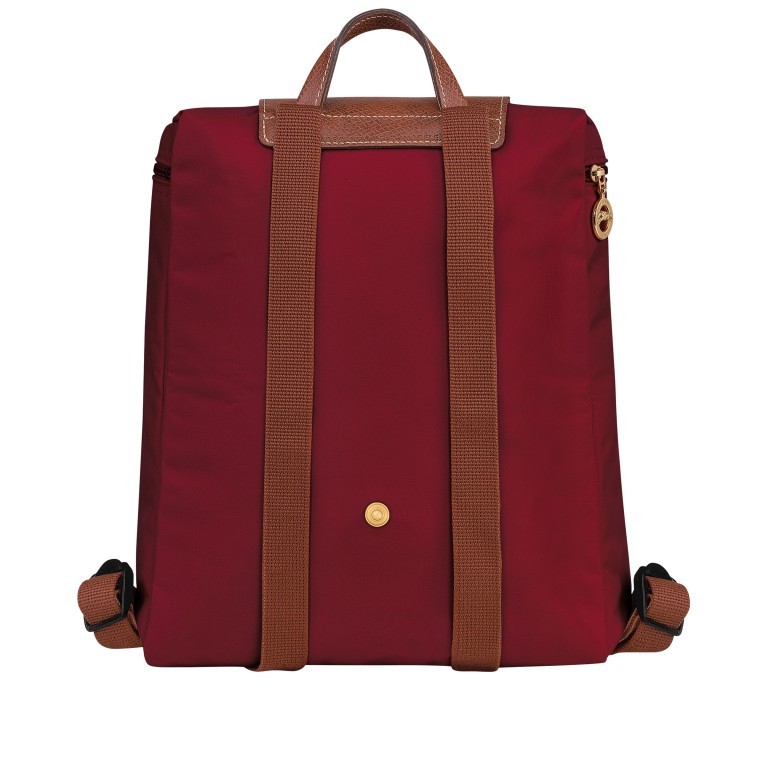 Rucksack Le Pliage Dunkelrot, Farbe: rot/weinrot, Marke: Longchamp, EAN: 3597922209347, Abmessungen in cm: 26x28x10, Bild 3 von 5