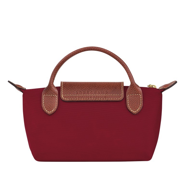 Kosmetiktasche Le Pliage Pochette Weinrot, Farbe: rot/weinrot, Marke: Longchamp, EAN: 3597922210176, Abmessungen in cm: 17x10x5.5, Bild 3 von 6