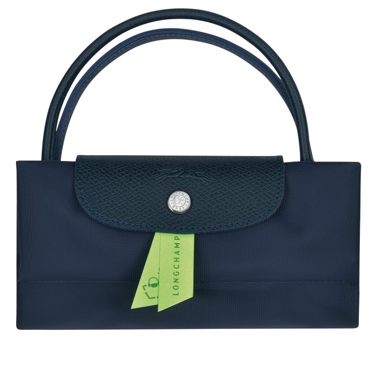 Handtasche Le Pliage Green Handtasche S Dunkelblau, Farbe: blau/petrol, Marke: Longchamp, EAN: 3597922208357, Abmessungen in cm: 23x22x14, Bild 7 von 7