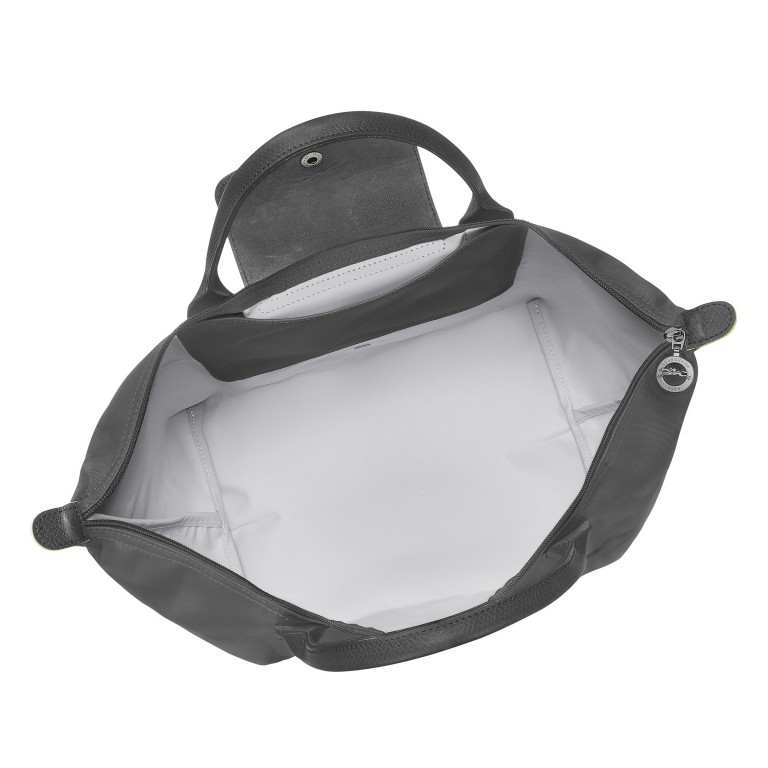 Handtasche Le Pliage Green Handtasche M Graphit, Farbe: anthrazit, Marke: Longchamp, EAN: 3597922140909, Abmessungen in cm: 30x28x20, Bild 5 von 6