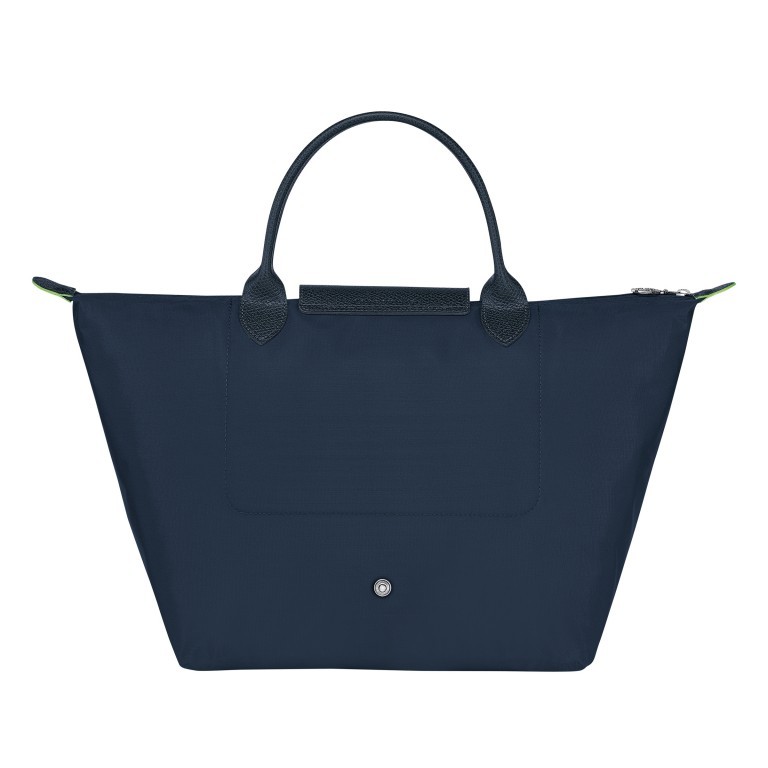 Handtasche Le Pliage Green Handtasche M Dunkelblau, Farbe: blau/petrol, Marke: Longchamp, EAN: 3597922208319, Abmessungen in cm: 30x28x20, Bild 3 von 5