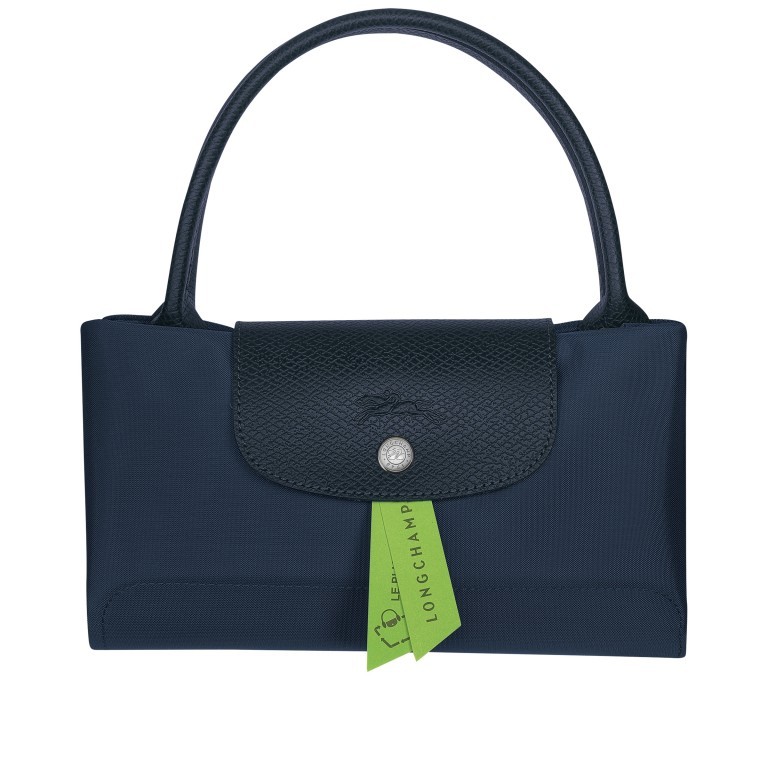 Handtasche Le Pliage Green Handtasche M Dunkelblau, Farbe: blau/petrol, Marke: Longchamp, EAN: 3597922208319, Abmessungen in cm: 30x28x20, Bild 5 von 5