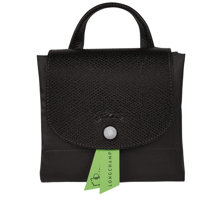 Rucksack Le Pliage Green Rucksack Schwarz, Farbe: schwarz, Marke: Longchamp, EAN: 3597922084920, Abmessungen in cm: 26x28x10, Bild 5 von 5