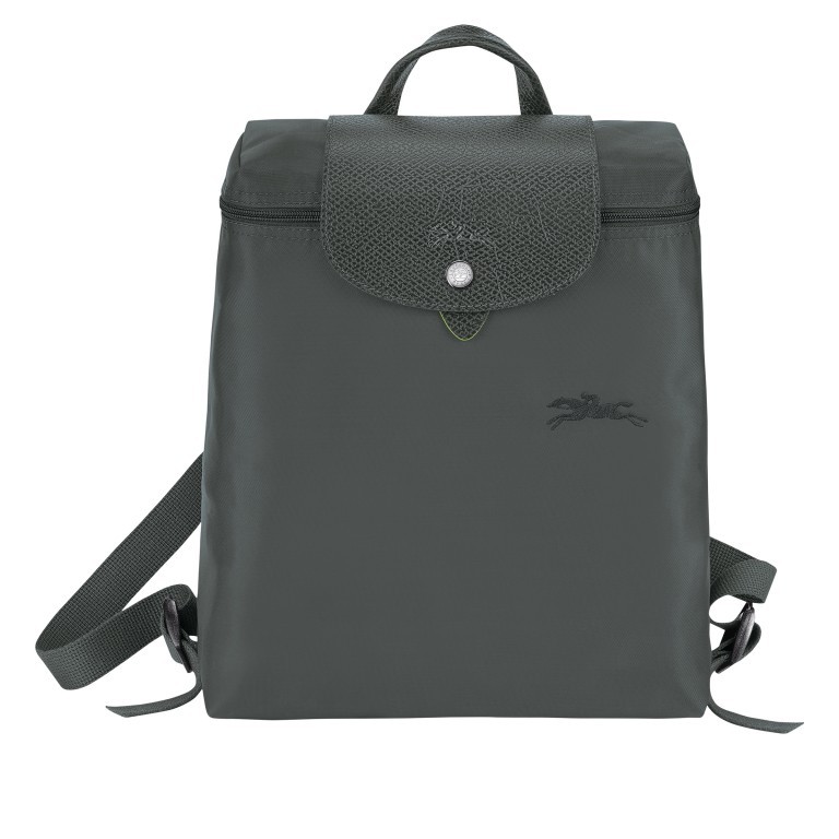 Rucksack Le Pliage Green Rucksack Graphit, Farbe: anthrazit, Marke: Longchamp, EAN: 3597922141005, Abmessungen in cm: 26x28x10, Bild 1 von 5