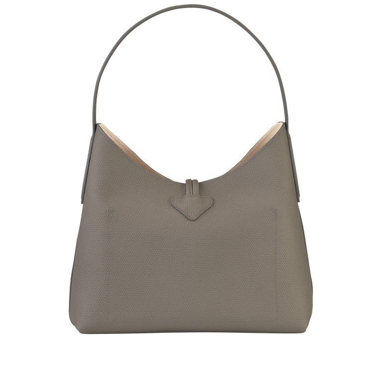 Beuteltasche Roseau Shopper M Grau, Farbe: grau, Marke: Longchamp, EAN: 3597922147748, Abmessungen in cm: 27x25x11, Bild 3 von 5