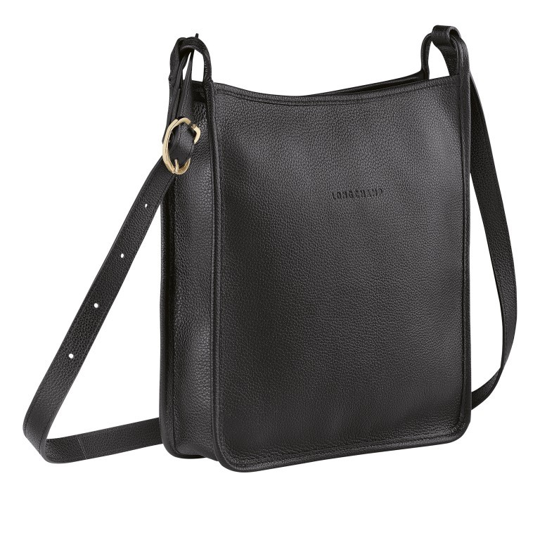 Umhängetasche Le Foulonné 021-10140 Schwarz, Farbe: schwarz, Marke: Longchamp, EAN: 3597922101047, Abmessungen in cm: 27x28x4, Bild 2 von 6