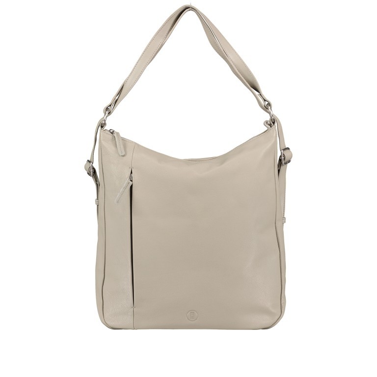 Beuteltasche / Rucksack Milano Hellgrau, Farbe: grau, Marke: Hausfelder Manufaktur, EAN: 4065646006645, Abmessungen in cm: 32x35x5, Bild 1 von 9