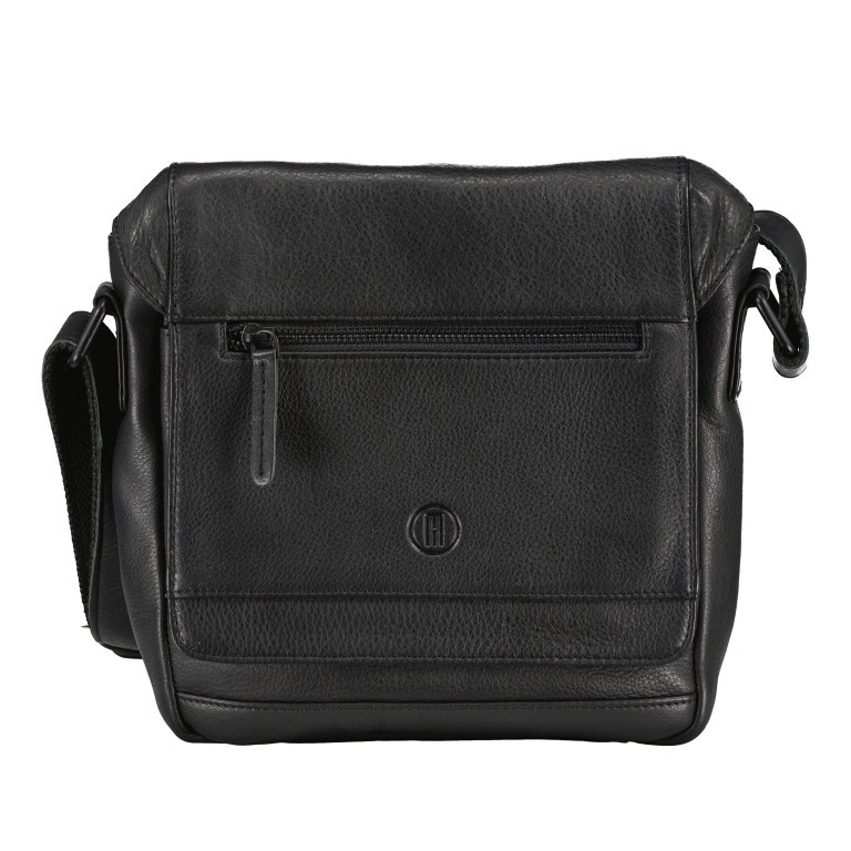 Umhängetasche Vintage 3.0 Schwarz, Farbe: schwarz, Marke: Hausfelder Manufaktur, EAN: 4065646006874, Abmessungen in cm: 20.5x24x5, Bild 1 von 6