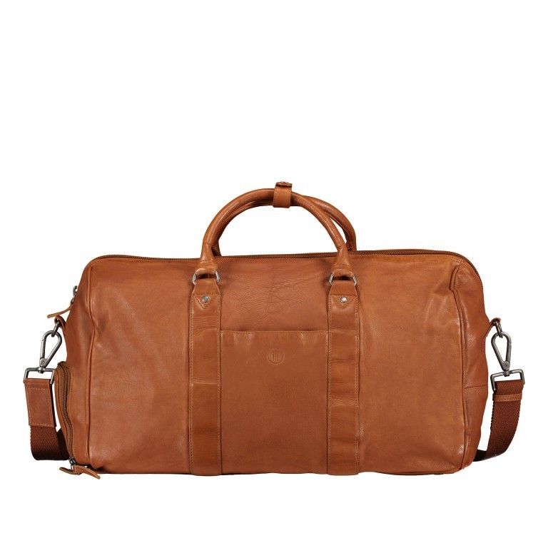 Reisetasche Vintage 3.0 Cognac, Farbe: cognac, Marke: Hausfelder Manufaktur, EAN: 4065646007222, Abmessungen in cm: 48x27x18.5, Bild 1 von 8