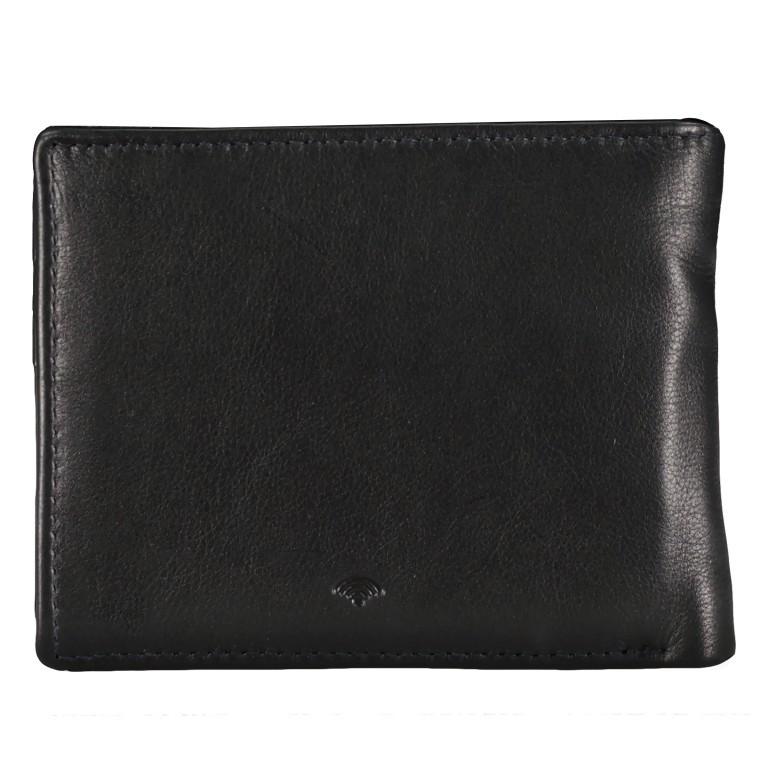 Geldbörse mit RFID-Schutz Schwarz, Farbe: schwarz, Marke: Hausfelder Manufaktur, EAN: 4065646007796, Abmessungen in cm: 12x9.5x2, Bild 3 von 5