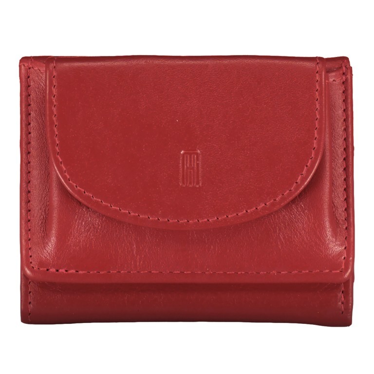 Geldbörse Nappa mit RFID-Schutz Rot, Farbe: rot/weinrot, Marke: Hausfelder Manufaktur, EAN: 4065646008076, Abmessungen in cm: 10x8x2, Bild 1 von 5