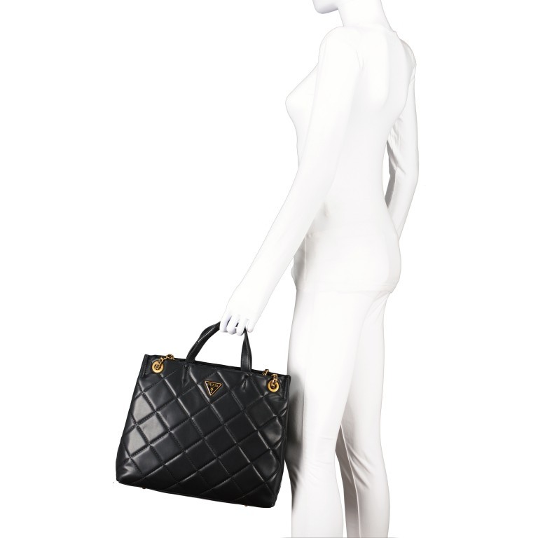 Handtasche Cessily Black, Farbe: schwarz, Marke: Guess, EAN: 0190231535041, Abmessungen in cm: 23.5x29x10, Bild 3 von 7