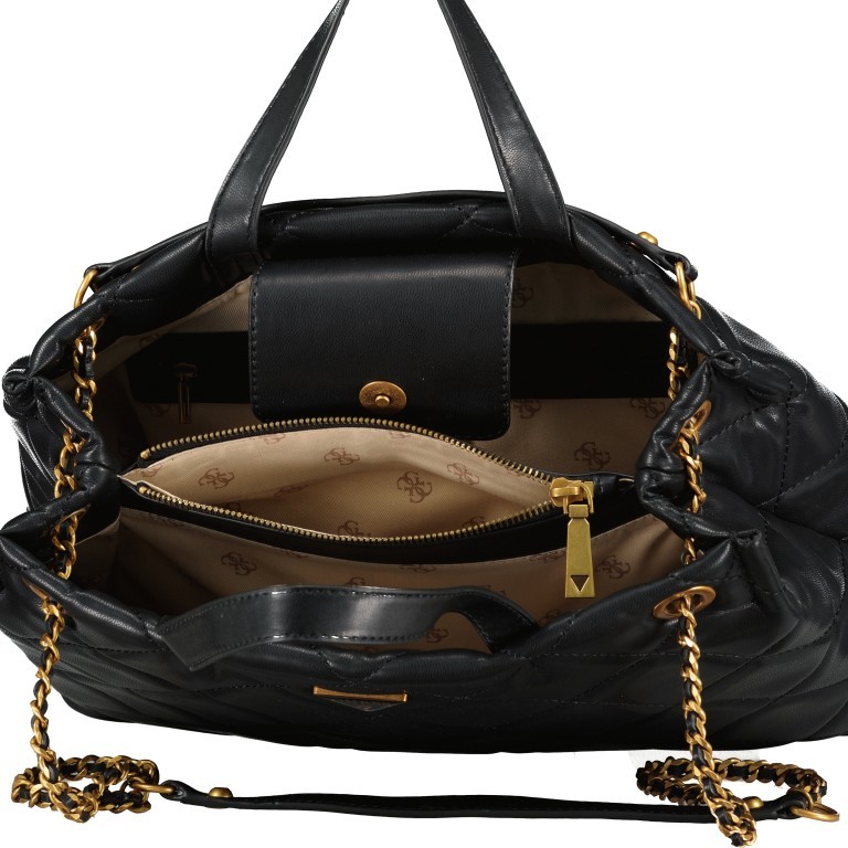 Handtasche Cessily Black, Farbe: schwarz, Marke: Guess, EAN: 0190231535041, Abmessungen in cm: 23.5x29x10, Bild 7 von 7