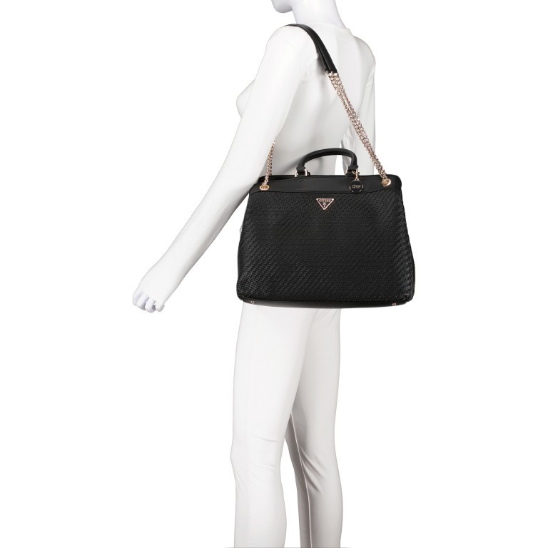 Handtasche Hassie Black, Farbe: schwarz, Marke: Guess, EAN: 0190231537960, Abmessungen in cm: 35x27x14, Bild 5 von 6