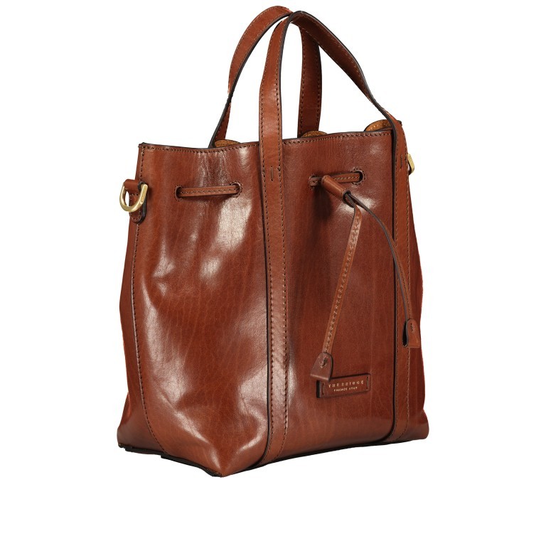 Beuteltasche Vittoria Bucket Bag Marrone, Farbe: cognac, Marke: The Bridge, EAN: 8033748487330, Abmessungen in cm: 25x29x12, Bild 2 von 7