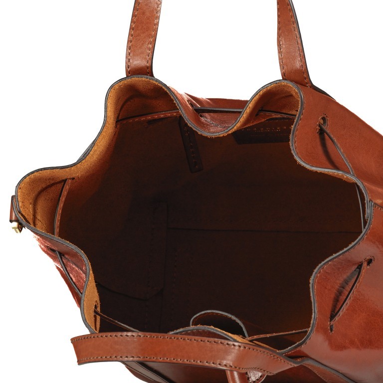 Beuteltasche Vittoria Bucket Bag Marrone, Farbe: cognac, Marke: The Bridge, EAN: 8033748487330, Abmessungen in cm: 25x29x12, Bild 7 von 7