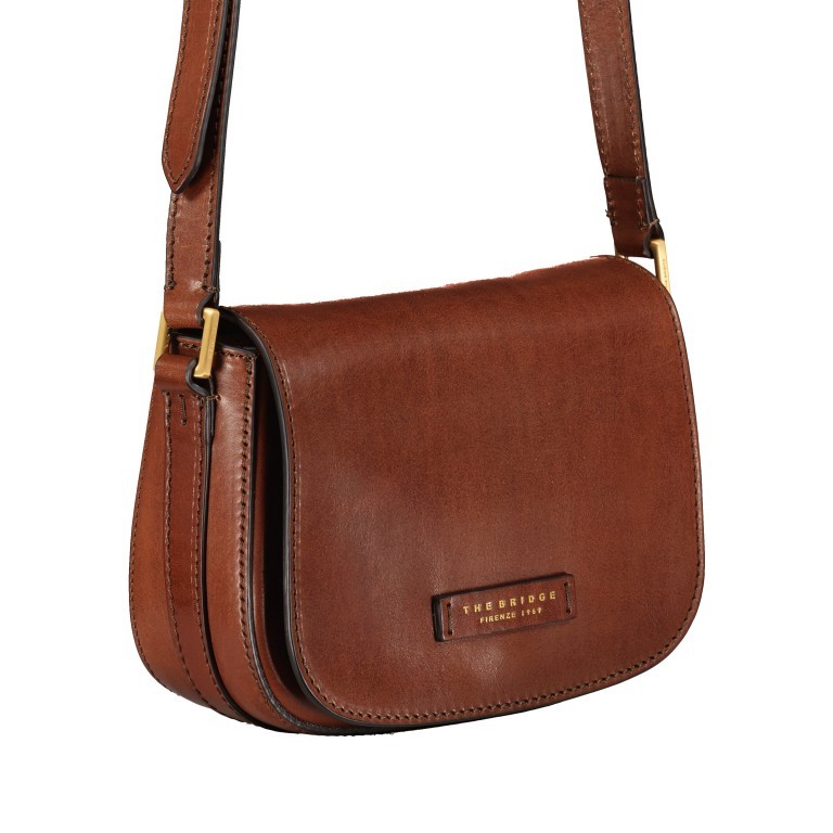 Satteltasche Vittoria Crossbody Bag Marrone, Farbe: cognac, Marke: The Bridge, EAN: 8033748487514, Abmessungen in cm: 20x15x7, Bild 2 von 6