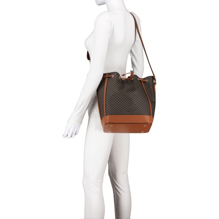 Beuteltasche Adria Dadino M Cognac Brown, Farbe: cognac, Marke: AIGNER, EAN: 4055539450433, Abmessungen in cm: 24x30x18, Bild 4 von 5