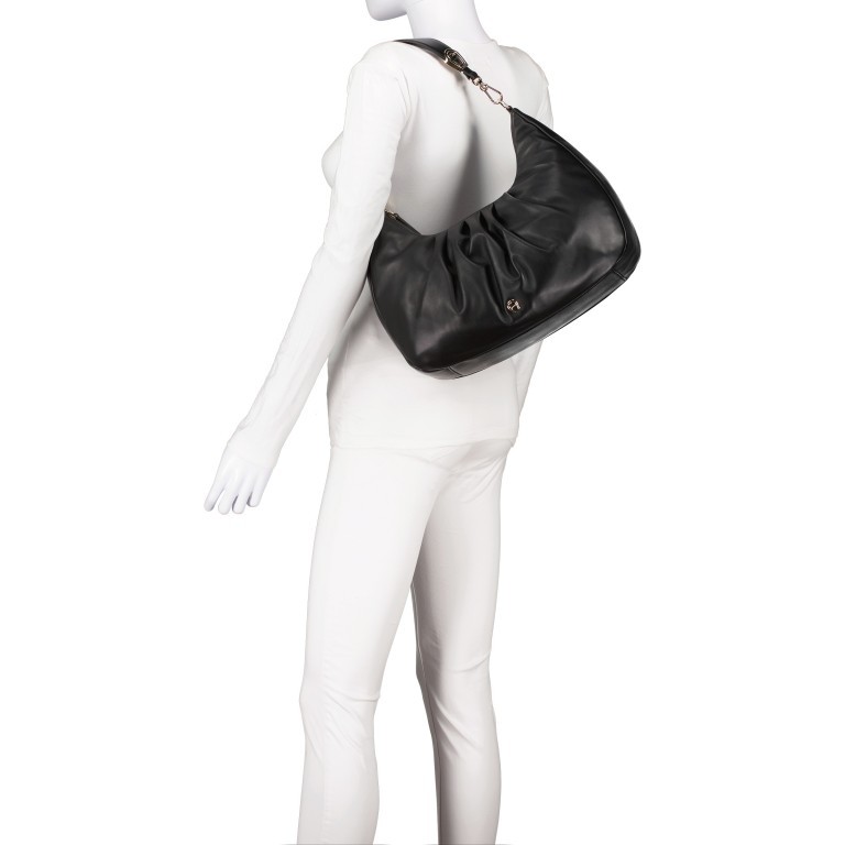 Beuteltasche Filo M 136-096 Black, Farbe: schwarz, Marke: AIGNER, EAN: 4055539450211, Abmessungen in cm: 36x27x20, Bild 4 von 7