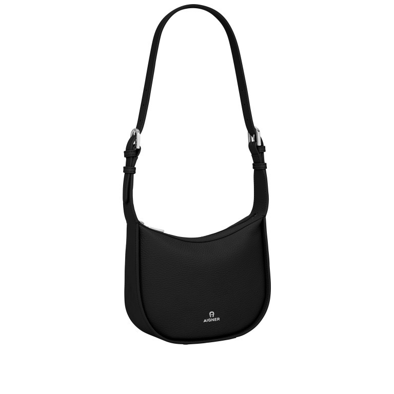 Umhängetasche Ivy S 132-322 Black Silver, Farbe: schwarz, Marke: AIGNER, EAN: 4055539448652, Bild 2 von 4