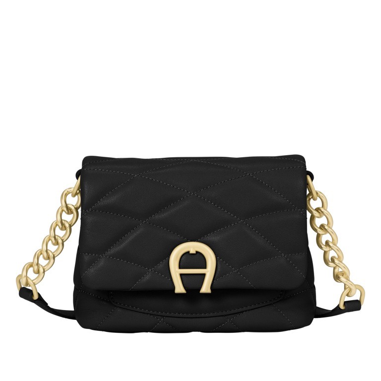 Tasche Maggie S 132-313 Black, Farbe: schwarz, Marke: AIGNER, EAN: 4055539448478, Abmessungen in cm: 19x15.5x7, Bild 1 von 3