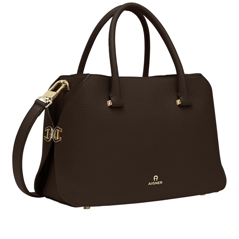 Handtasche Milano Handbag M Charcoal Brown, Farbe: braun, Marke: AIGNER, EAN: 4055539448911, Abmessungen in cm: 33x21x13, Bild 2 von 6