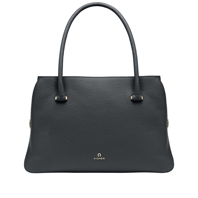 Handtasche Milano Handbag L Ink, Farbe: blau/petrol, Marke: AIGNER, EAN: 4055539418976, Abmessungen in cm: 37x24x16, Bild 1 von 7