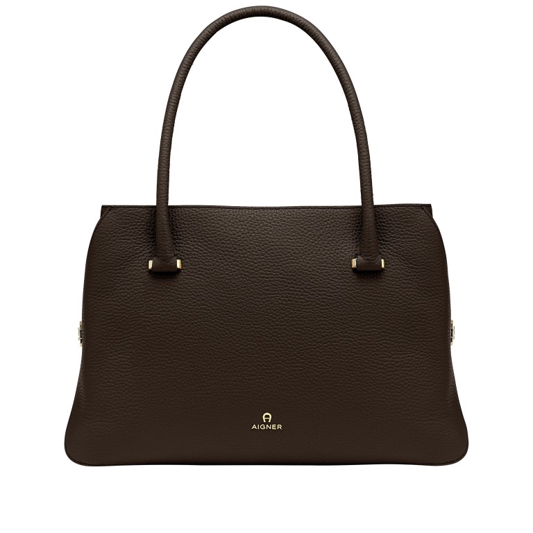 AIGNER Handtasche Milano Handbag L Charcoal Brown