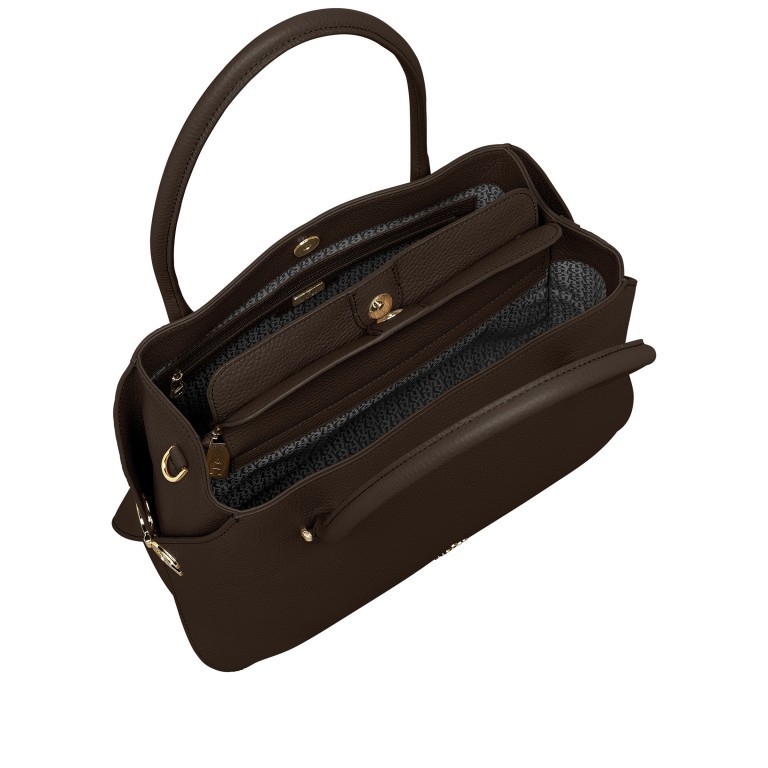 Handtasche Milano Handbag L Charcoal Brown, Farbe: braun, Marke: AIGNER, EAN: 4055539448959, Abmessungen in cm: 37x24x16, Bild 7 von 7