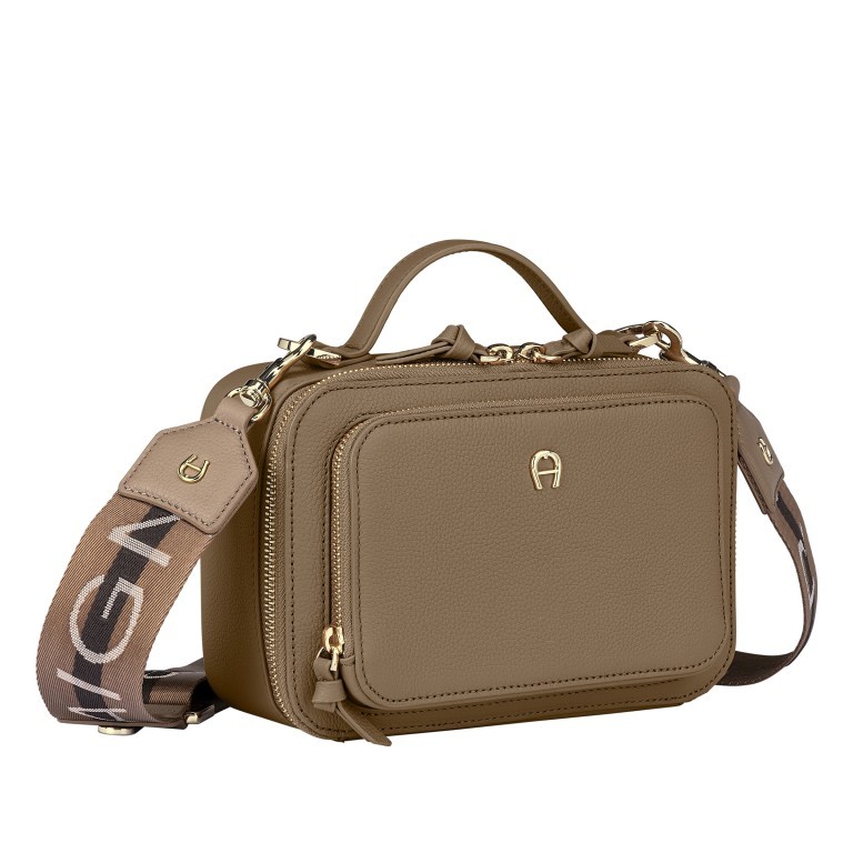 Umhängetasche Zita Umhängetasche S Caribou Brown, Farbe: taupe/khaki, Marke: AIGNER, EAN: 4055539448065, Abmessungen in cm: 23x15x10, Bild 2 von 6