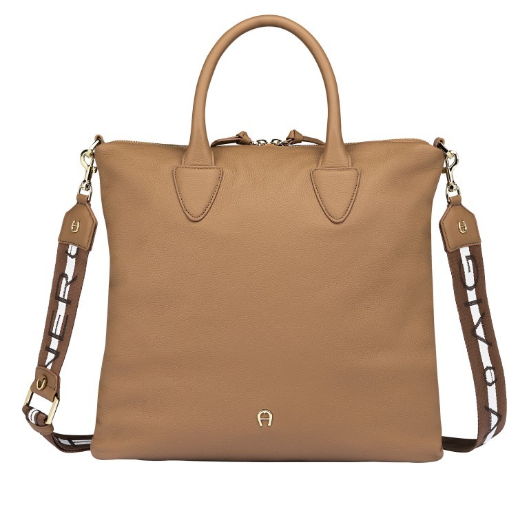 Handtasche Zita Shopper M Maple Brown, Farbe: cognac, Marke: AIGNER, EAN: 4055539450501, Abmessungen in cm: 36x34x7, Bild 1 von 6