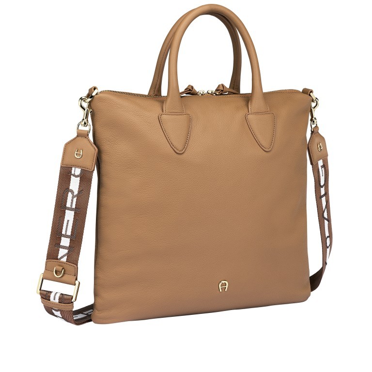 Handtasche Zita Shopper M Maple Brown, Farbe: cognac, Marke: AIGNER, EAN: 4055539450501, Abmessungen in cm: 36x34x7, Bild 2 von 6