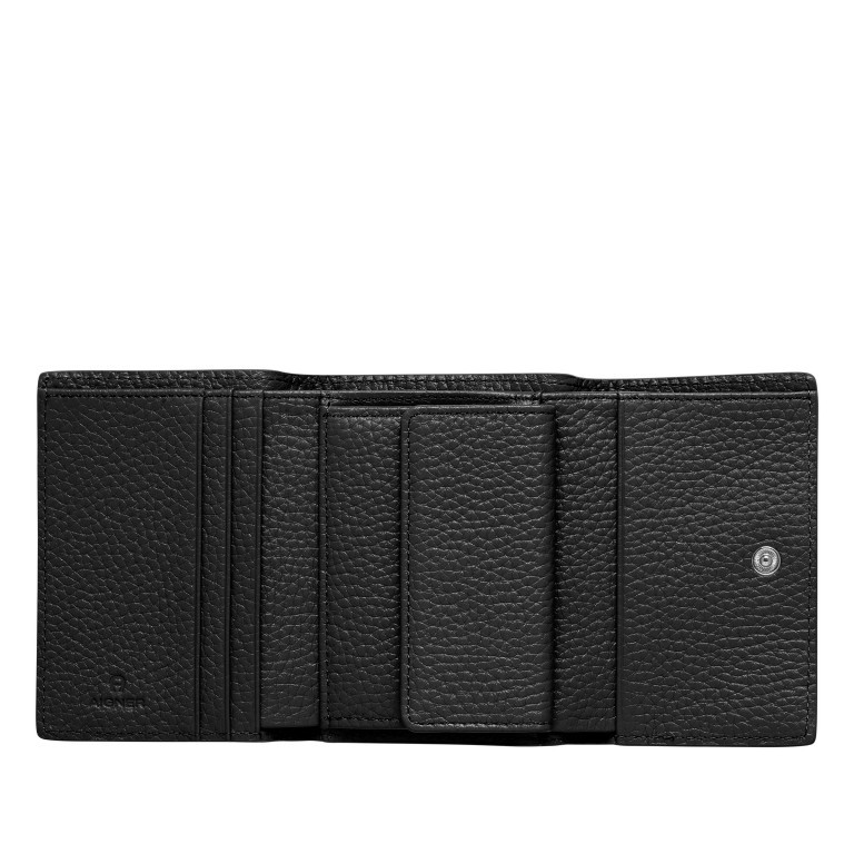 Geldbörse Ivy 151-091 Black Silver, Farbe: schwarz, Marke: AIGNER, EAN: 4055539516450, Abmessungen in cm: 10x8.5x3, Bild 2 von 2