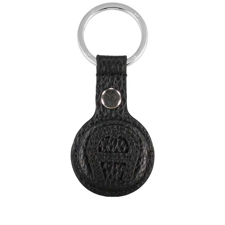 Schlüsselanhänger Fashion Air Tag Case Black Silver, Farbe: schwarz, Marke: AIGNER, EAN: 4055539454486, Bild 1 von 2