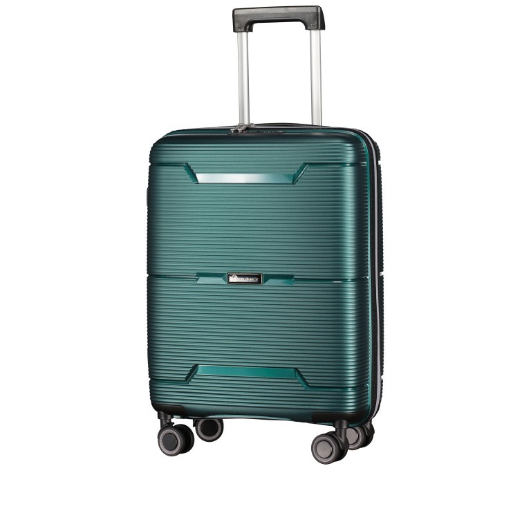 Koffer PP20 innerhalb der IATA-Norm 55 cm Green Metallic, Farbe: grün/oliv, Marke: Franky, EAN: 4251672758430, Abmessungen in cm: 39.5x55x20, Bild 2 von 10