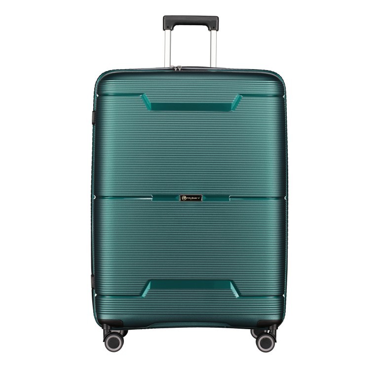 Koffer PP20 75 cm Green Metallic, Farbe: grün/oliv, Marke: Franky, EAN: 4251672758454, Abmessungen in cm: 52x75x30, Bild 1 von 9