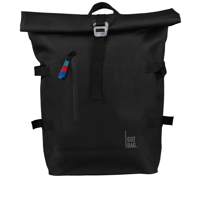 Rucksack Rolltop HolyPoly mit herausnehmbarer 15-Zoll-Laptophülle Black, Farbe: schwarz, Marke: Got Bag, EAN: 4260483881442, Abmessungen in cm: 32x47x17, Bild 1 von 7