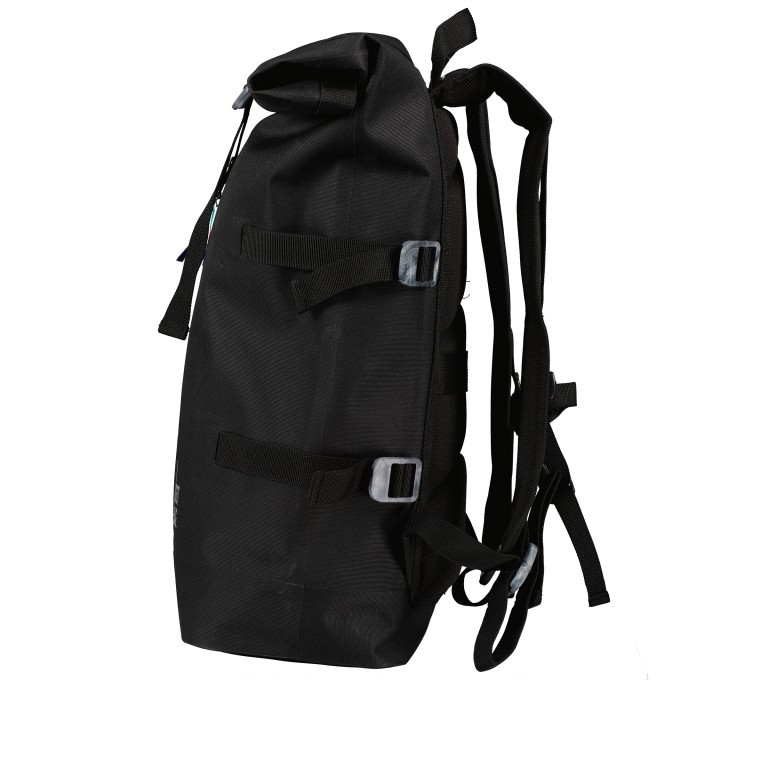 Rucksack Rolltop HolyPoly mit herausnehmbarer 15-Zoll-Laptophülle Black, Farbe: schwarz, Marke: Got Bag, EAN: 4260483881442, Abmessungen in cm: 32x47x17, Bild 3 von 7