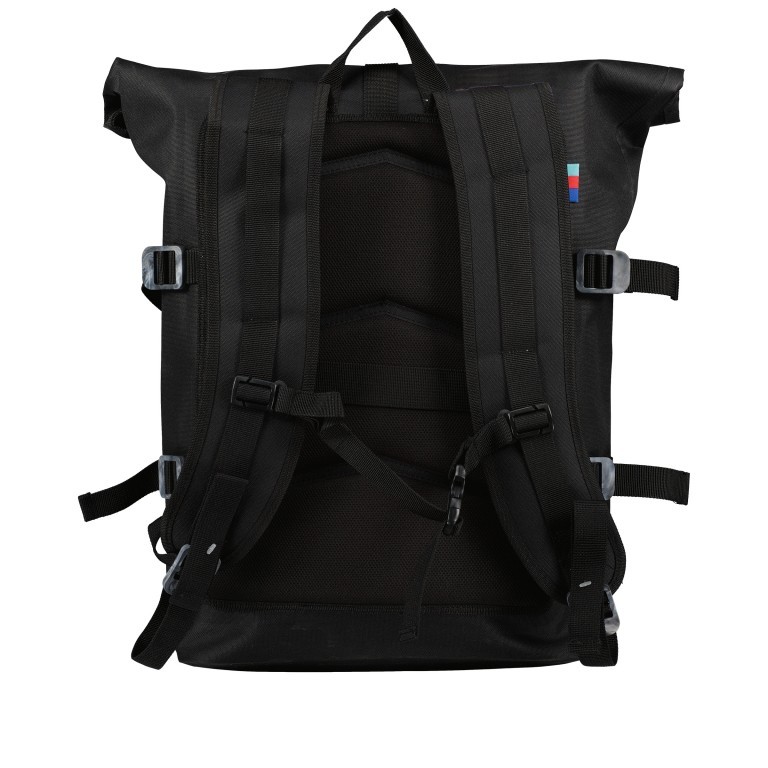 Rucksack Rolltop HolyPoly mit herausnehmbarer 15-Zoll-Laptophülle Black, Farbe: schwarz, Marke: Got Bag, EAN: 4260483881442, Abmessungen in cm: 32x47x17, Bild 4 von 7