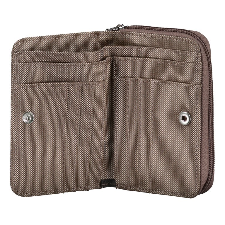 Geldbörse MD20 QMPN8 Taupe, Farbe: taupe/khaki, Marke: Mandarina Duck, EAN: 8032803688736, Abmessungen in cm: 14x10x3, Bild 4 von 5